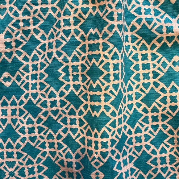 Eliza J Woman's Bright Blue and White Retro Geometric Sleeveless Dress. Sz: 6 - Picture 5 of 6